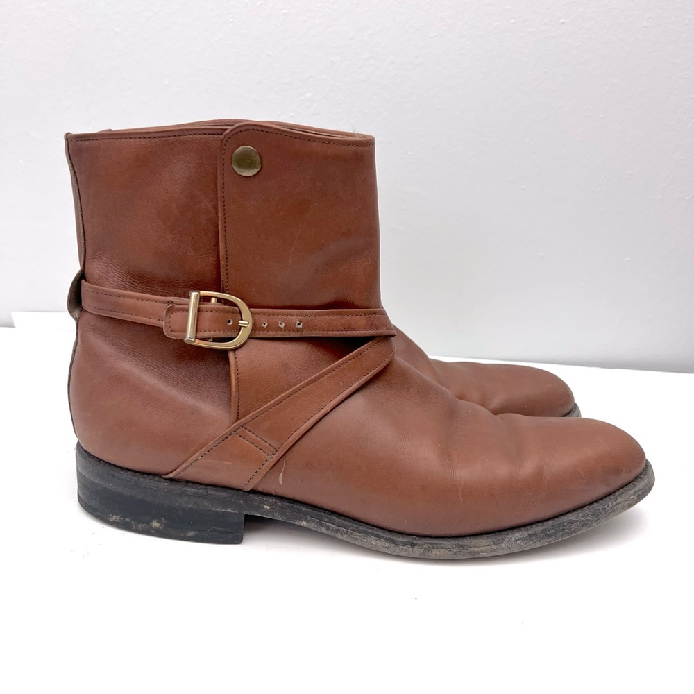 Allen Edmonds St. George Leather Boots Narrow Straps Buckle